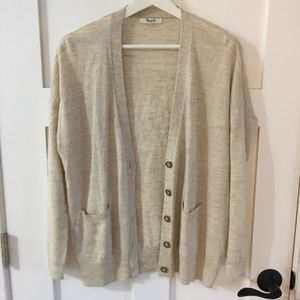 Made well oatmeal cardigan size small